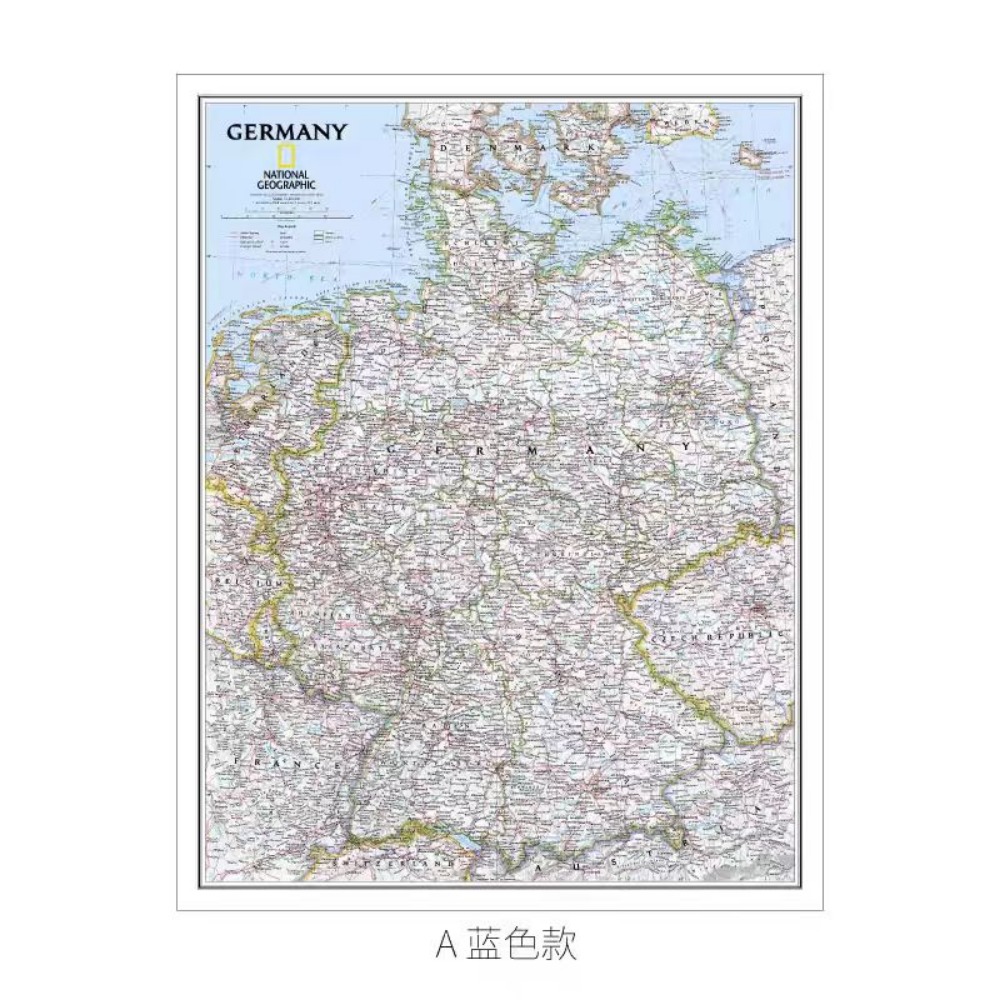 Germany Home Decor - Grandes affiches murales de carte de