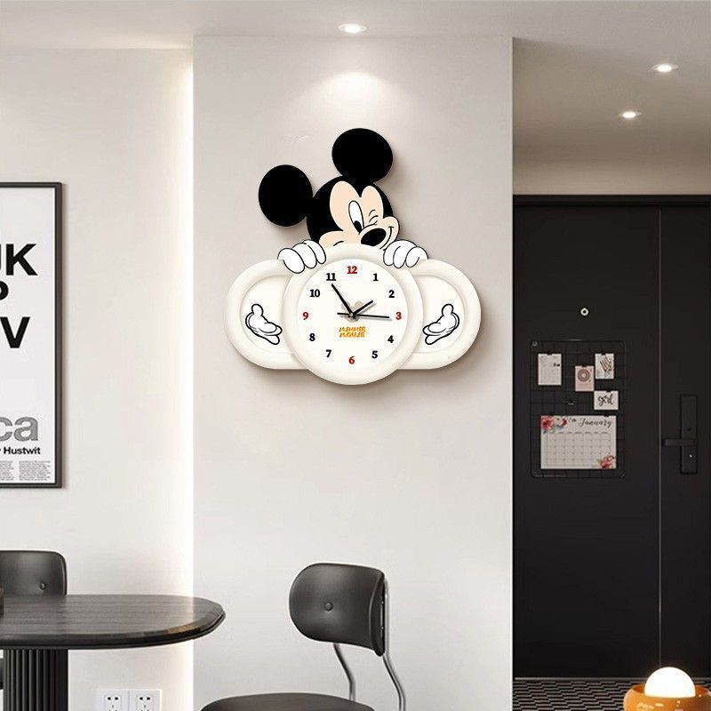 Wall Clock Silent - Mickey dessin animé horloge murale salon