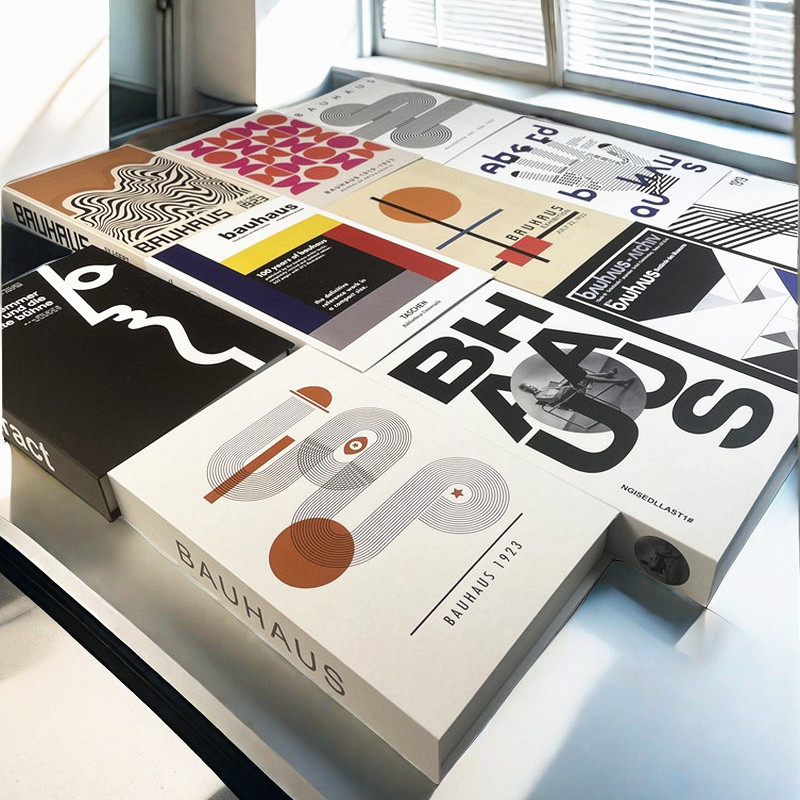 Home Decor Catalog - Abstrait Bauhaus livres décoratifs de luxe