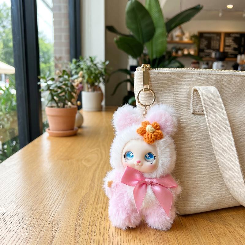 Home Decor Happy - Porte-clés en peluche animal mignon 15