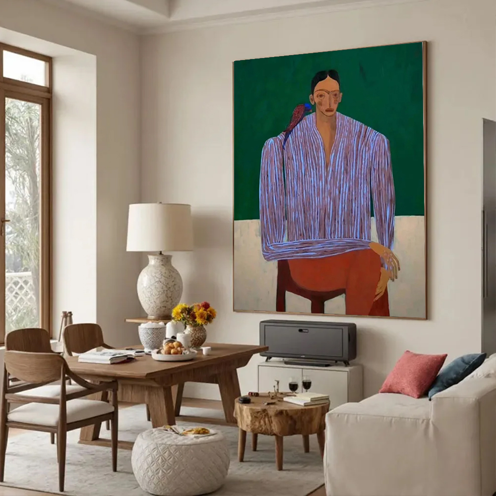 Home Decor Free Images - Peinture à l'huile abstraite 100% faite