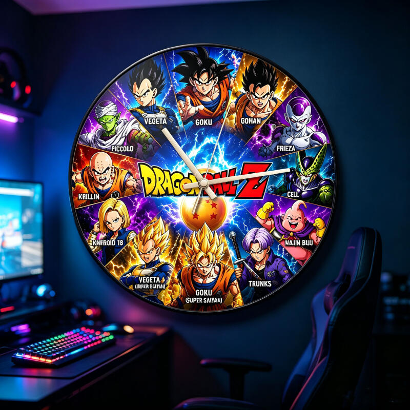 Wall Clock Silent - Horloge murale ronde Dragon Ball Z