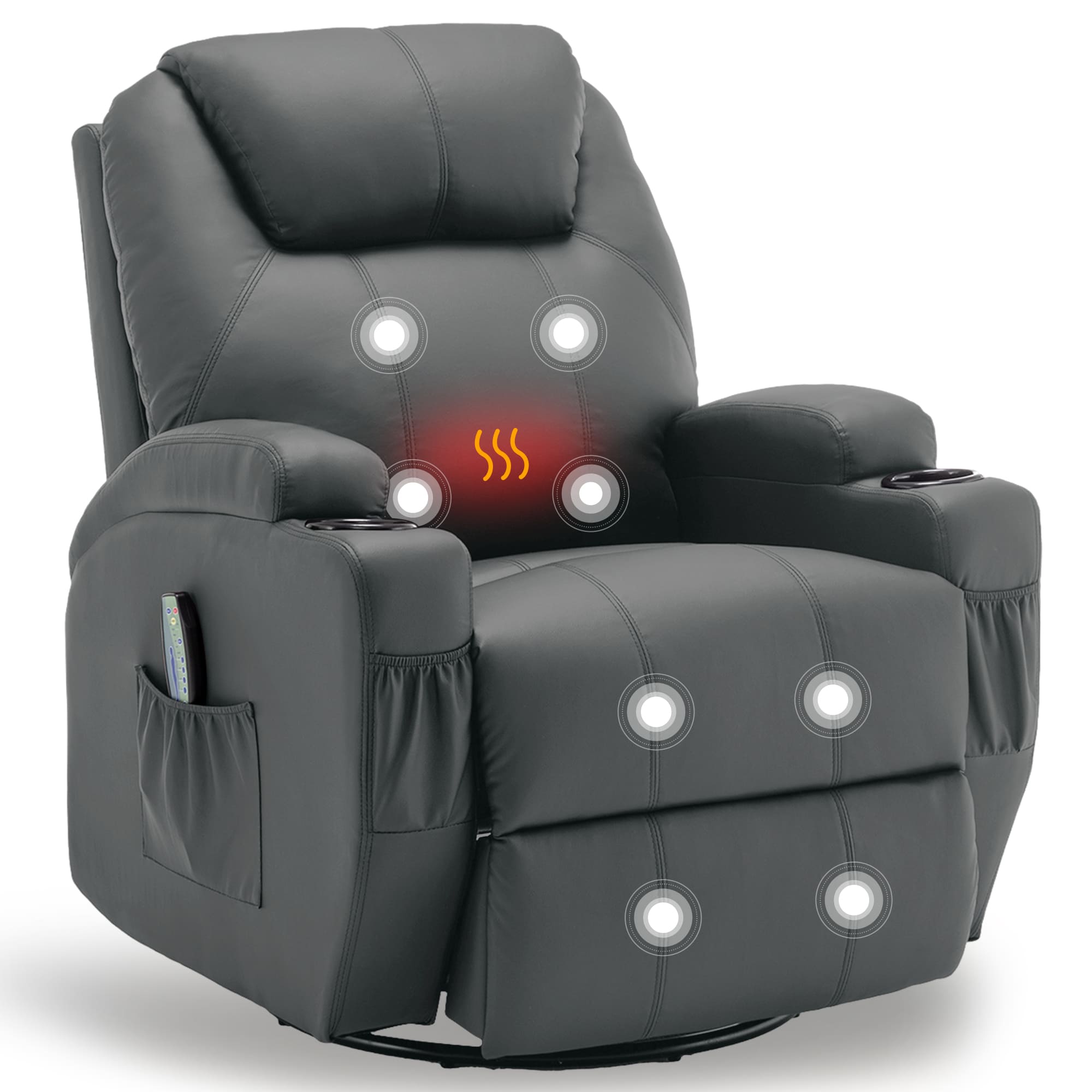 Home Decor Sofa - Fauteuil inclinable avec massage et chaleur,