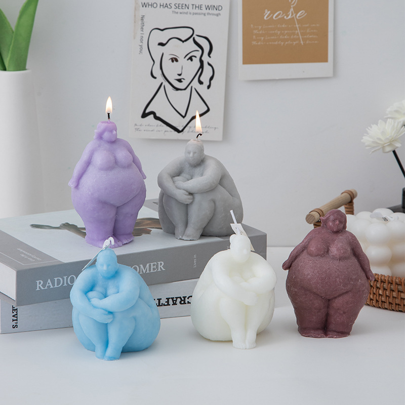 Abstract Sculpture Resin - 3D grosse femme/homme Portrait bougie Silicone