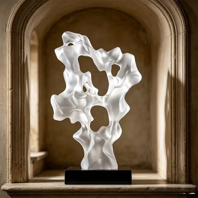 Abstract Sculpture Resin - Sculpture abstraite personnalisée en résine transparente
