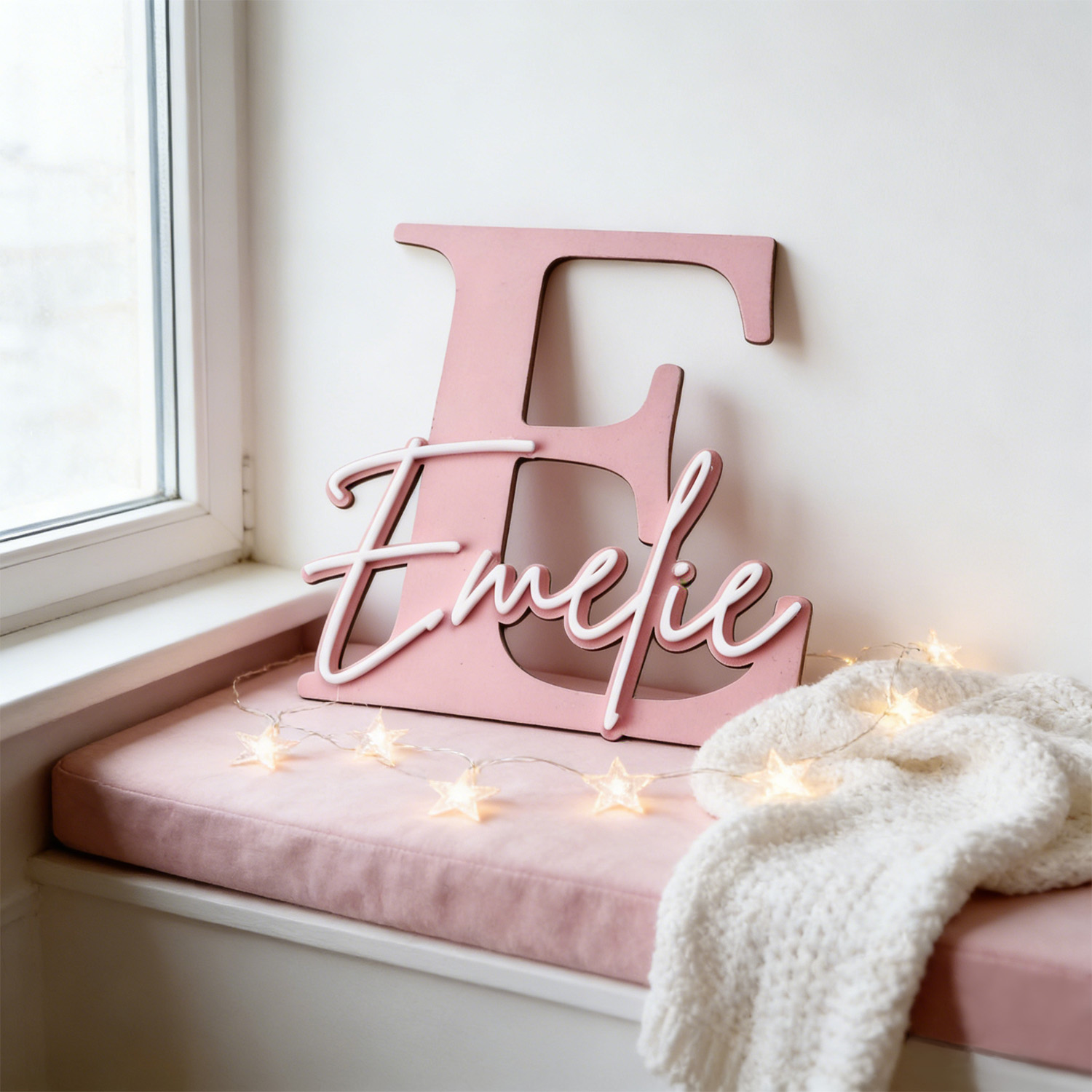 Home Decor Happy - 1 plaque décorative en bois à
