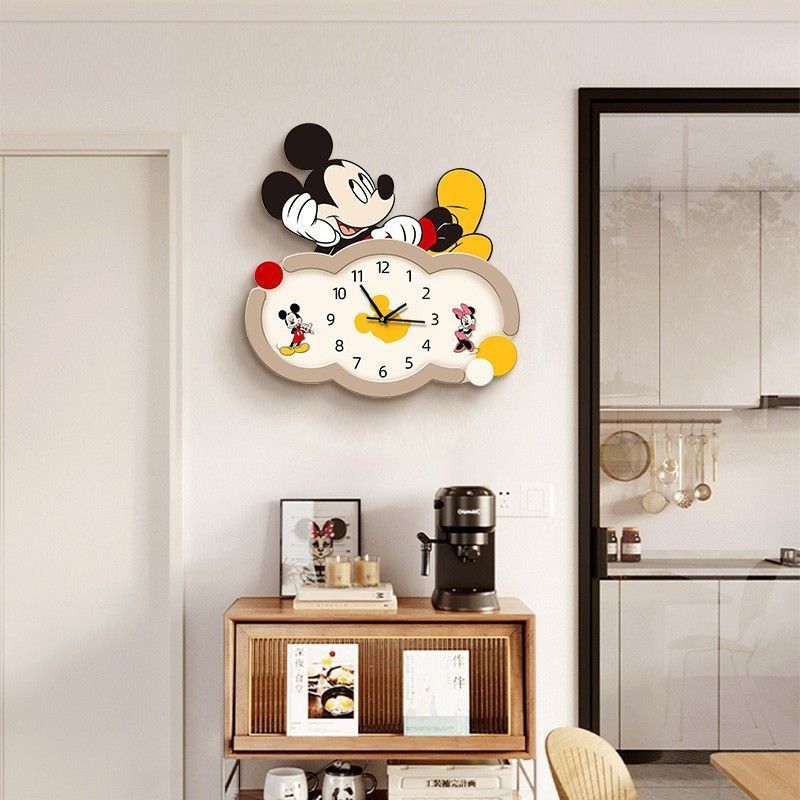 Mickey dessin animé horloge mu - Wall Clock Silent avis et prix