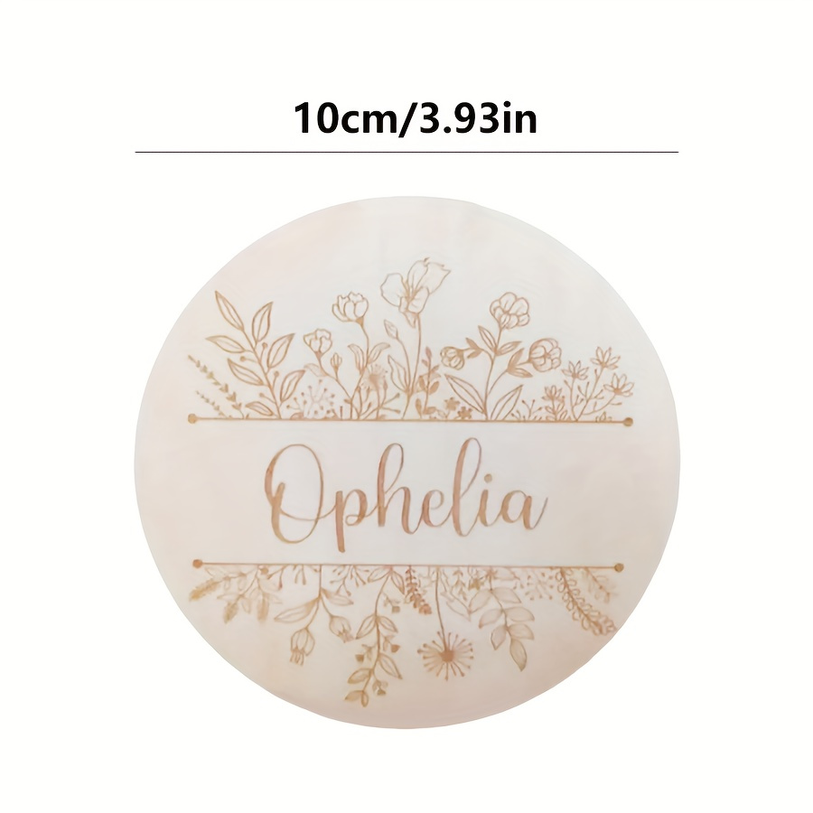 Plaque de nom gravée florale p - Home Decor Happy avis et prix