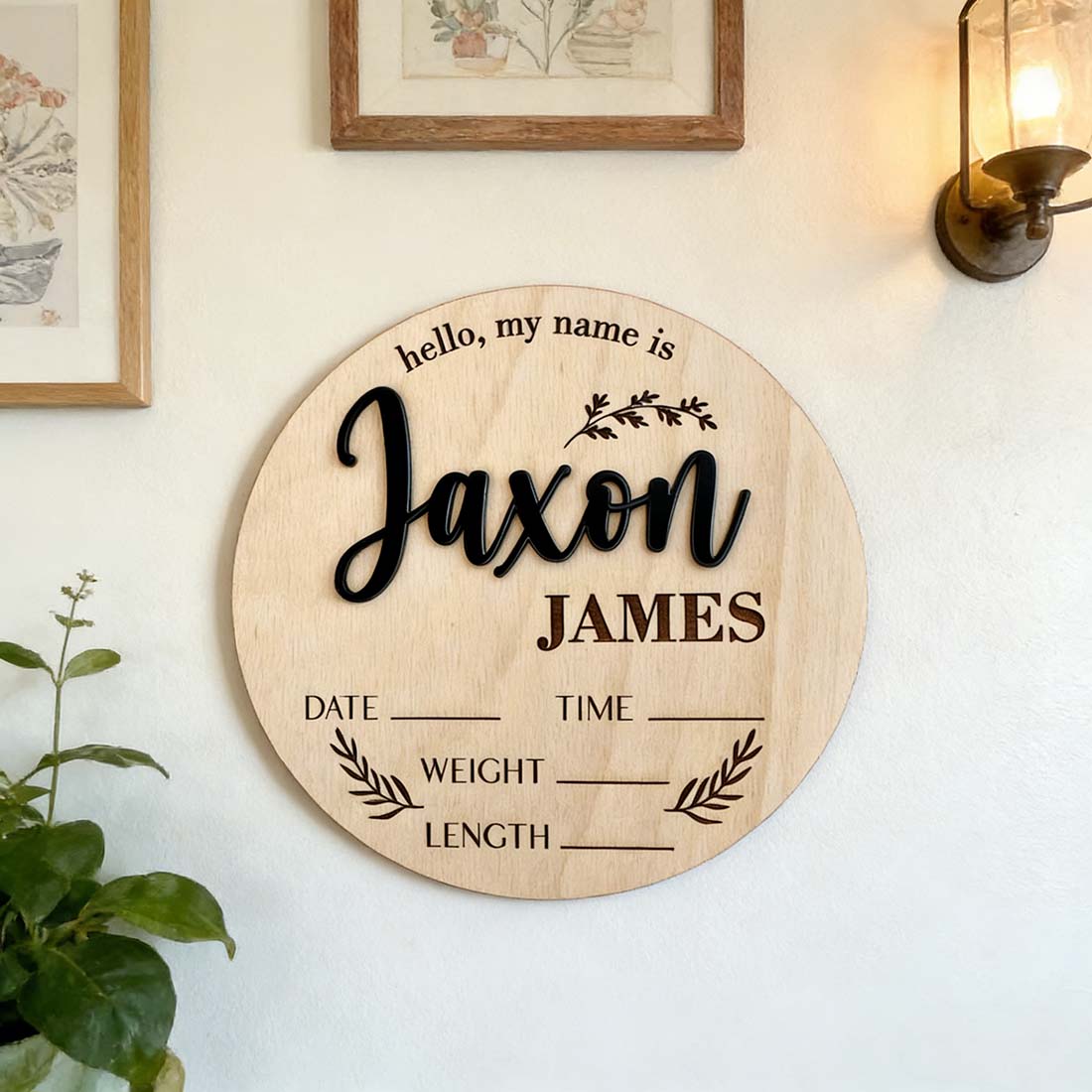 1 plaque personnalisée en bois - Home Decor Happy avis et prix