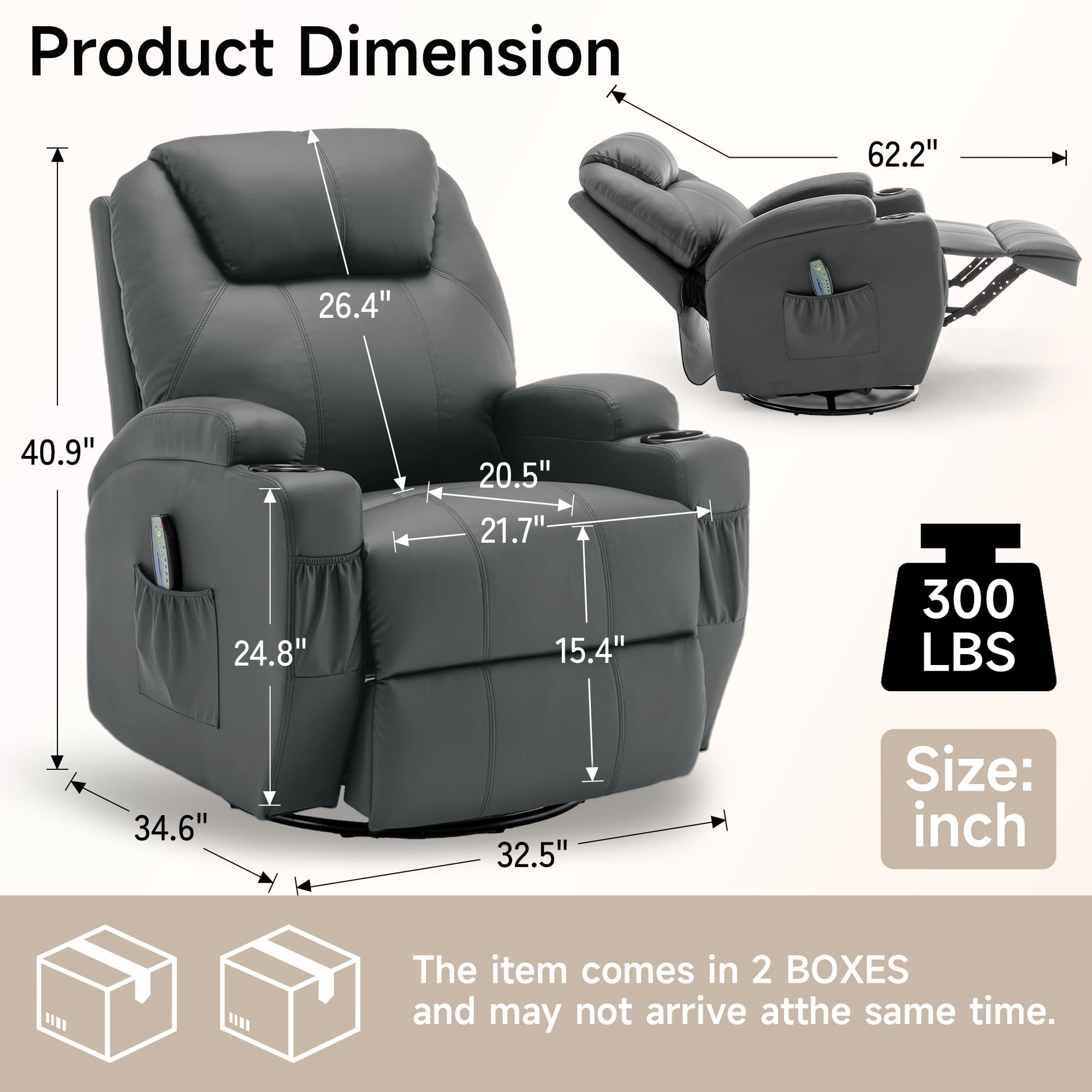 Fauteuil inclinable avec massa - Home Decor Sofa avis et prix