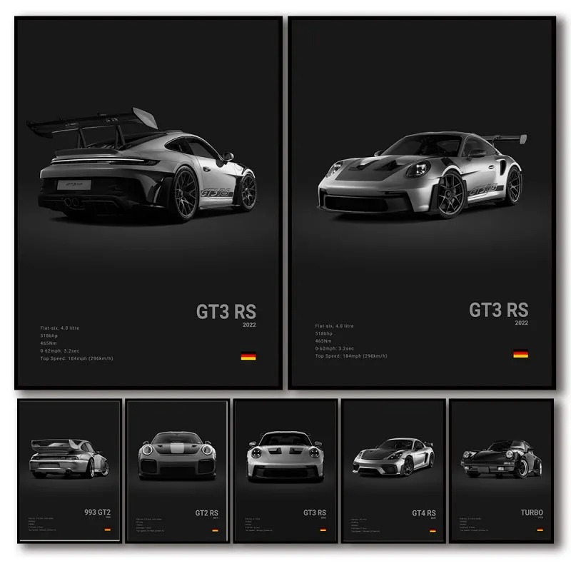 Affiche de voiture de sport de - Germany Home Decor avis et prix