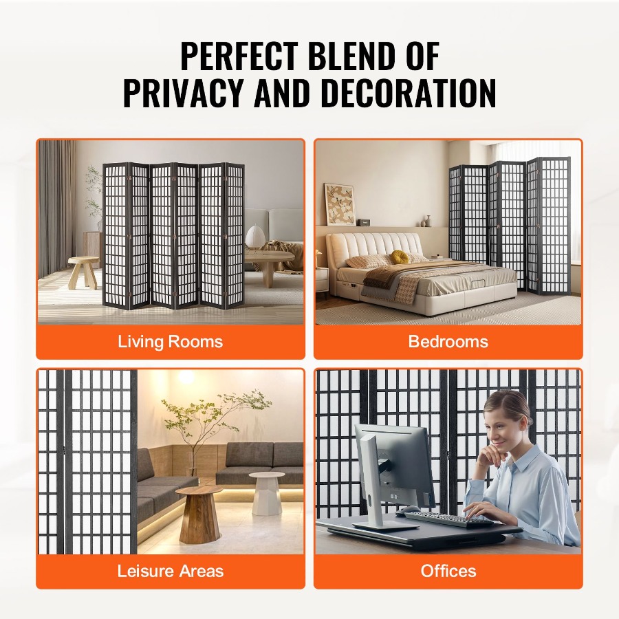 Paravent japonais à 6 panneaux - Room Divider Screen avis et prix