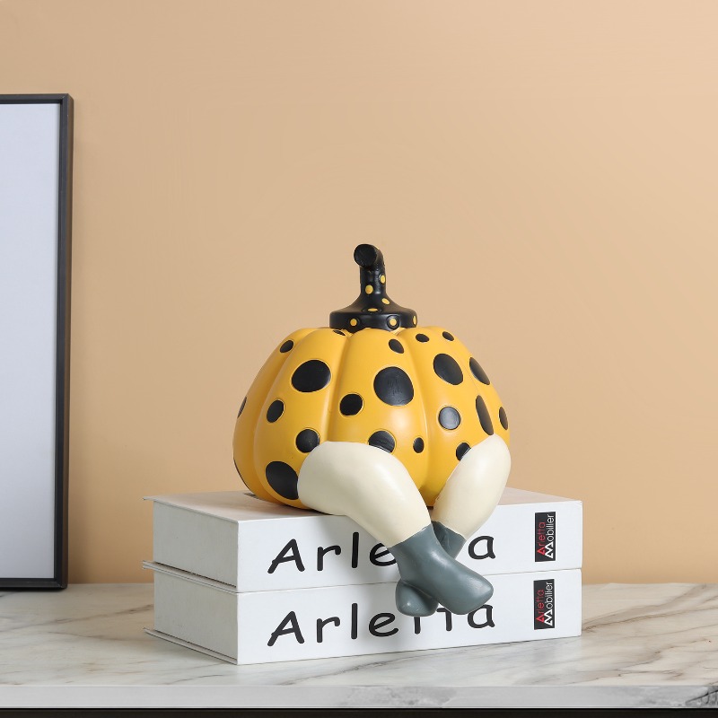 Figurine de citrouille à pois  - Abstract Sculpture Resin avis et prix