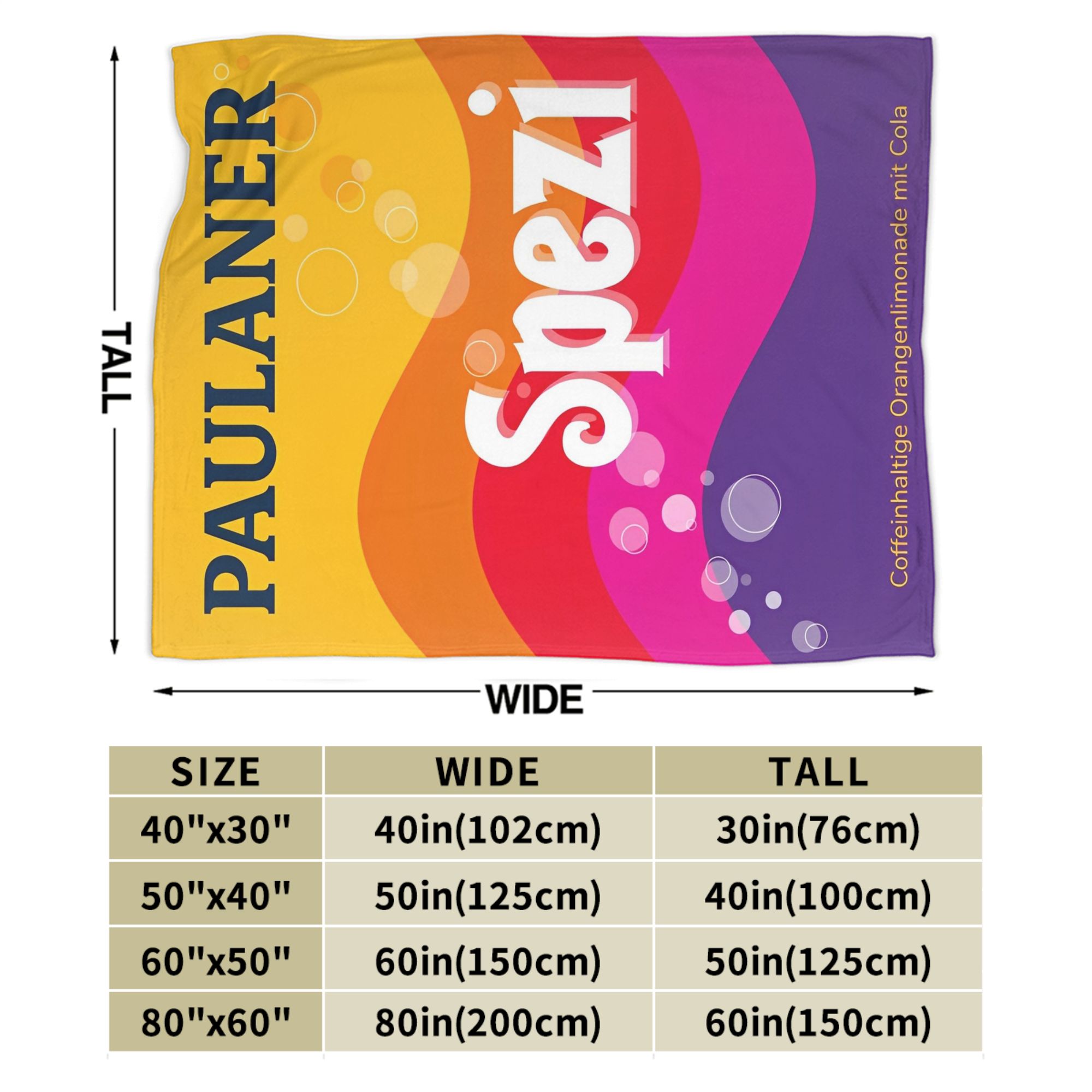 Paulaner Spezi couvertures all - Germany Home Decor avis et prix