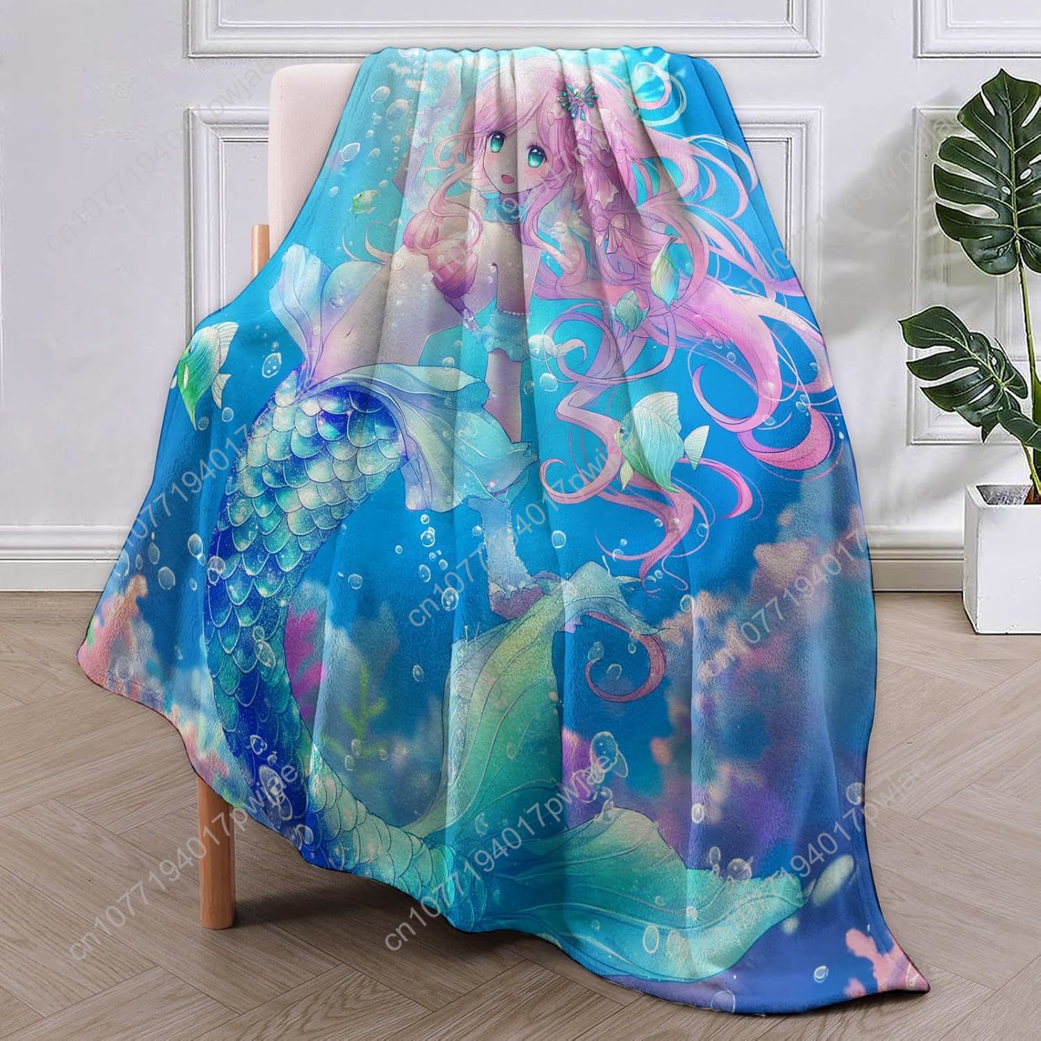 Couverture sirène mignonne en  - Home Decor Sofa avis et prix